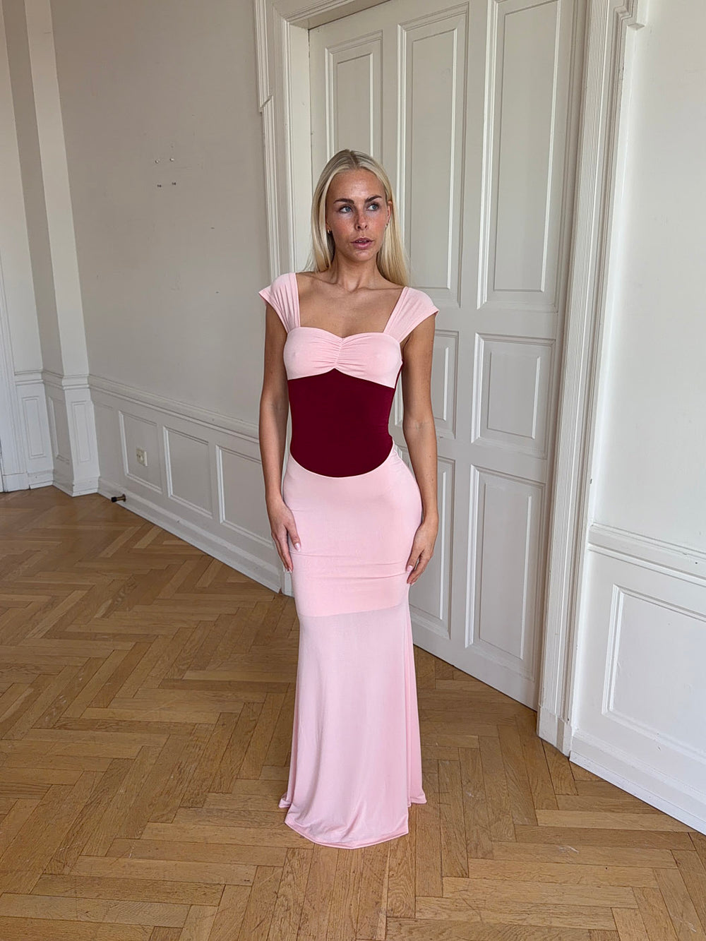 Rosa kjole - Lyserød/rød