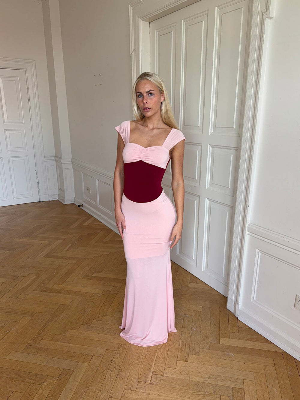 Rosa kjole - Lyserød/rød