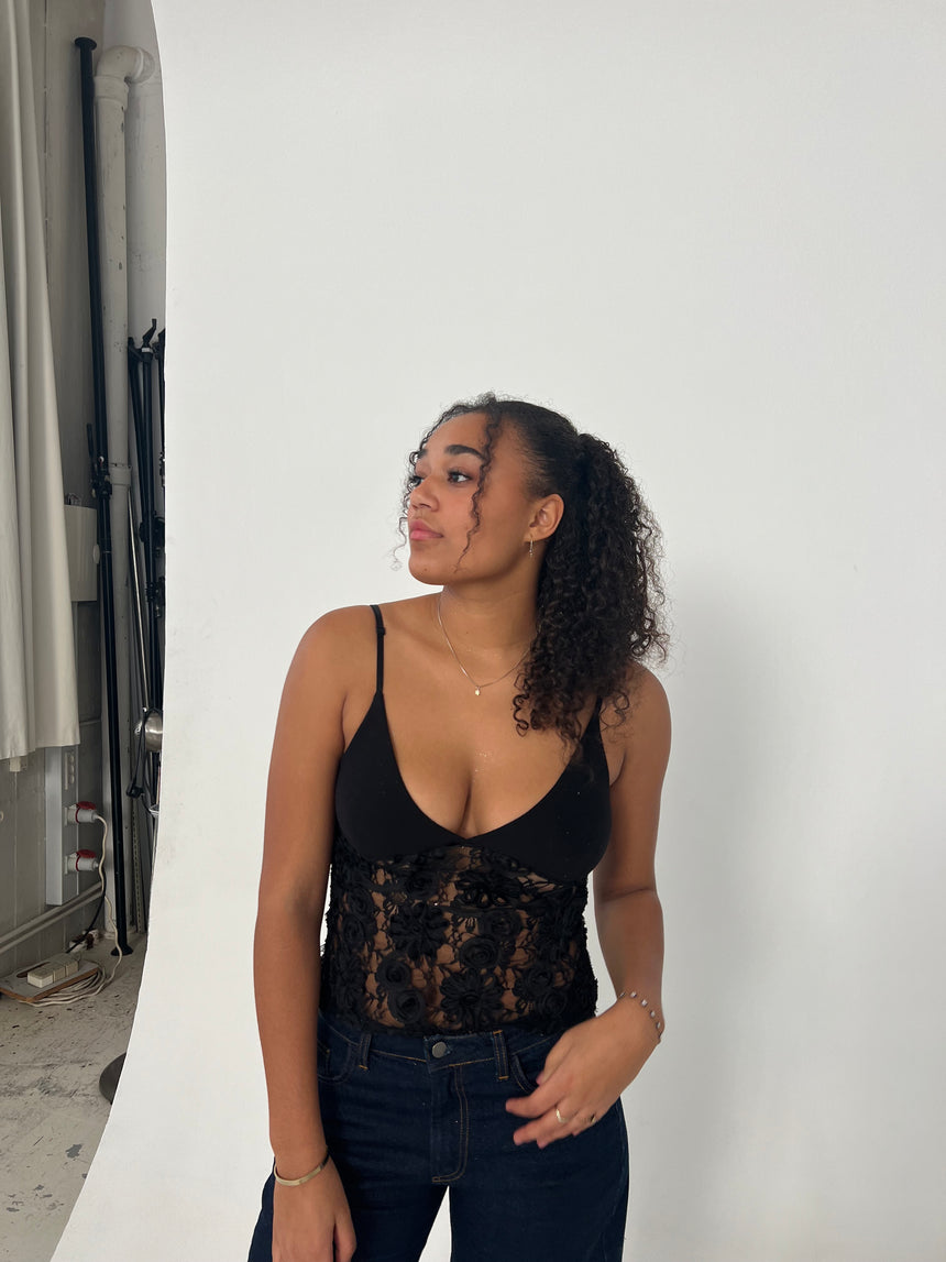 Lenia blonde top - Sort