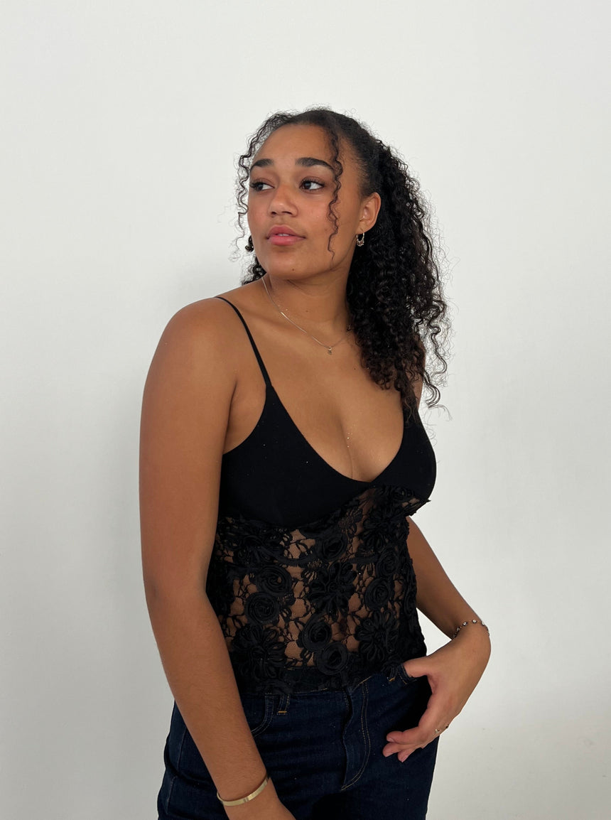 Lenia blonde top - Sort