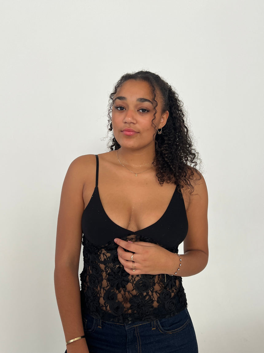 Lenia blonde top - Sort