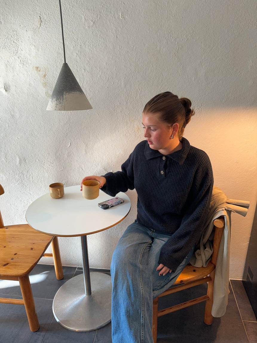 Molly striktrøje - Navy