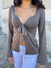 Maddy bluse - Brun