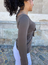 Maddy bluse - Brun