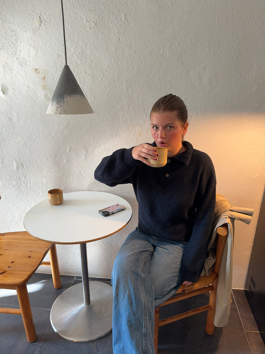 Molly striktrøje - Navy
