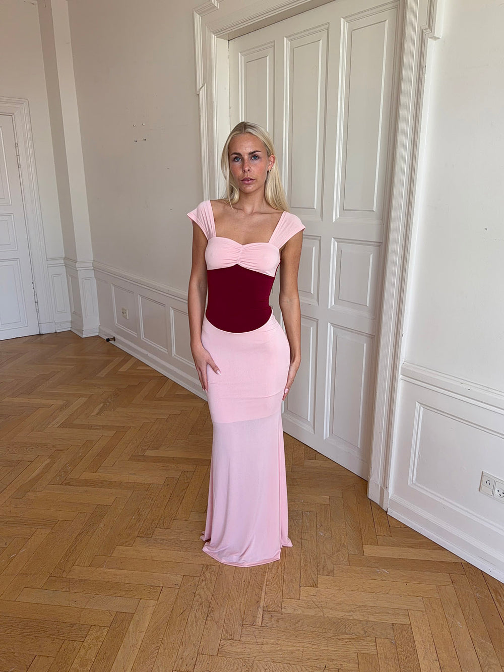 Rosa kjole - Lyserød/rød