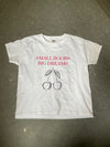 "Small boobs big dreams" baby tee - hvid
