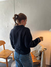 Molly striktrøje - Navy