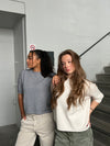 Arabella strikket t-shirt - Beige