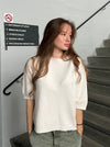 Arabella strikket t-shirt - Beige