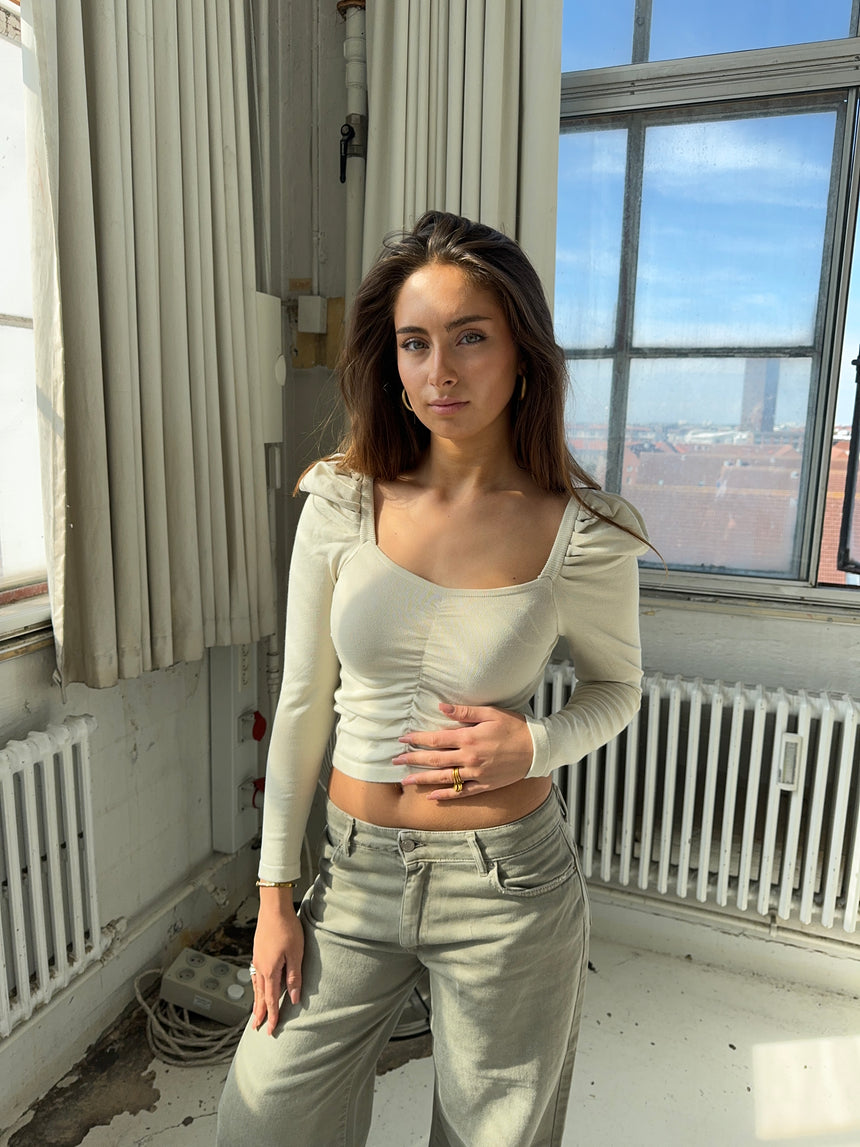 Addie bluse - Beige