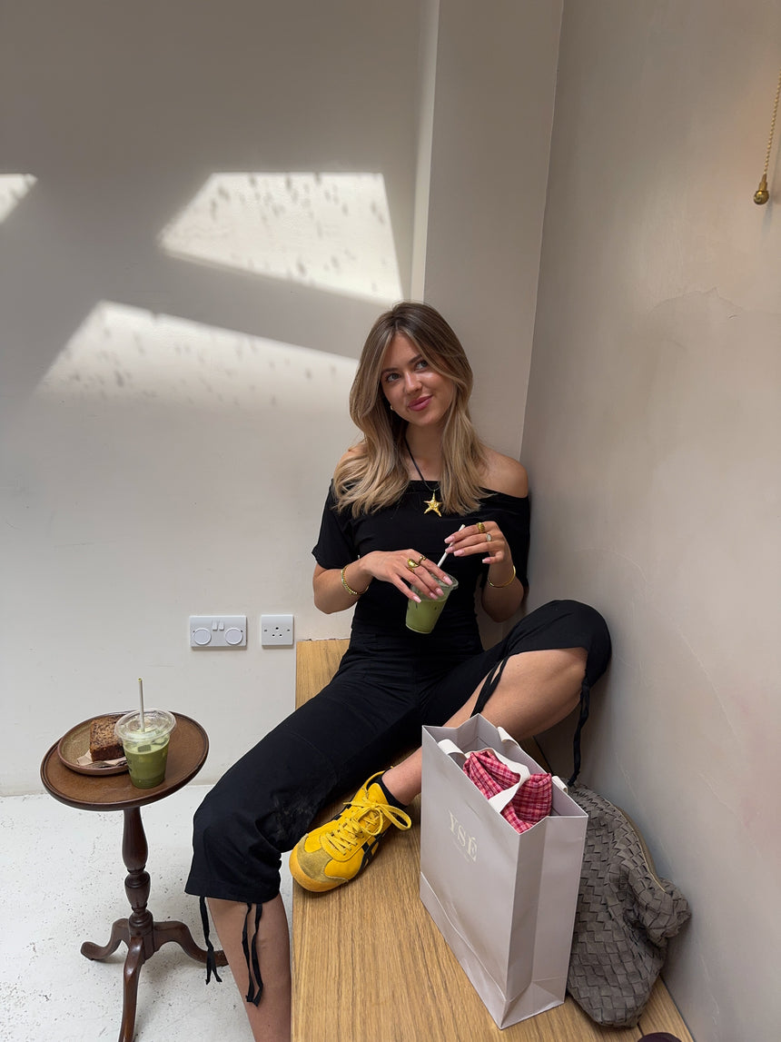 Florine figursyet t-shirt - Sort