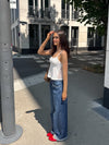 Bente blonde top - Hvid