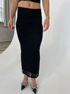 Claudie blonde nederdel - Sort