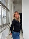Tiana langærmet bluse - Sort