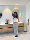 Celine stribet bukser - Sort/hvid