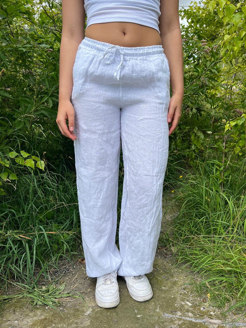 Milana hørbukser - hvid