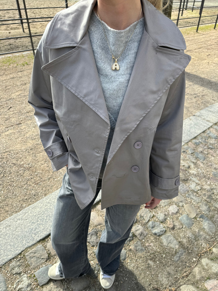 Catinka trenchcoat - Grå