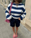 Anna Olympia striktrøje - Navy