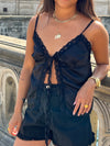Agnes cowboy shorts - Sort