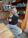 Paula tætsiddende cardigan - Sort