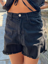 Agnes cowboy shorts - Sort