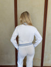 Isabelle sweatshirt - Hvid/lyseblå