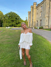 Aveline off shoulder kjole - Hvid