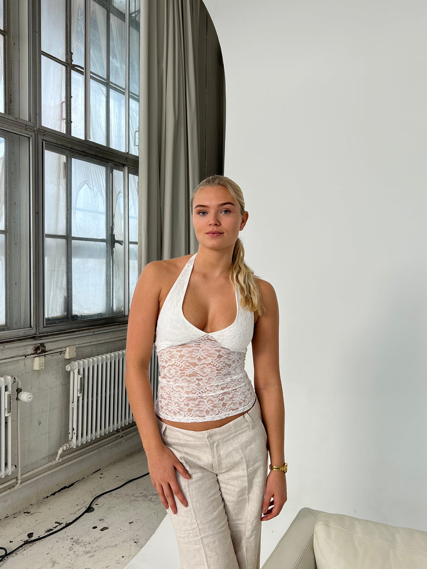 Amabel blonde top - Hvid