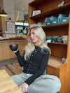 Paula tætsiddende cardigan - Sort