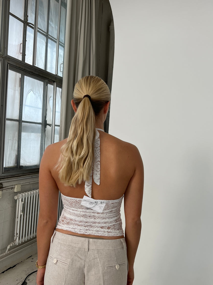 Amabel blonde top - Hvid