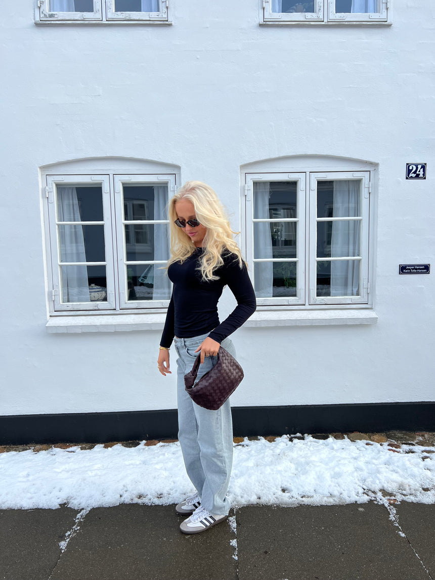 Nyla straight jeans - Lysegrå