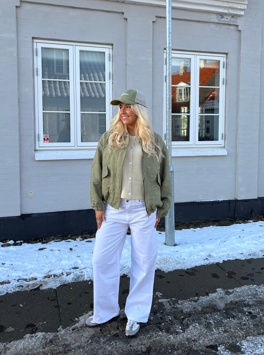 Anemon oversized jeans - Hvid