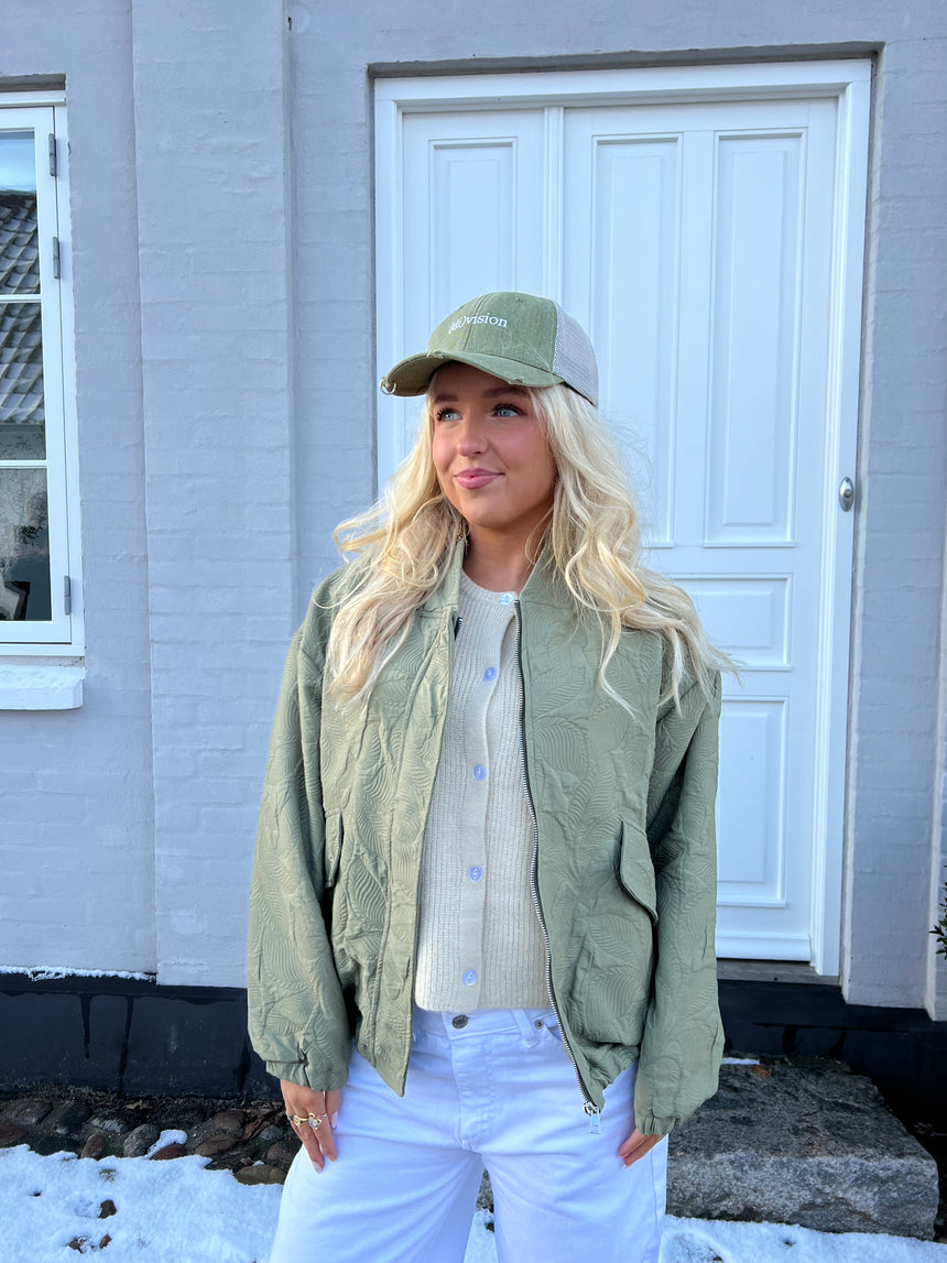 Lillian jakke med mønster - Kaki