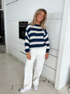 Lisette oversized suit bukser i fløjl - Off-white