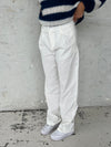 Lisette oversized suit bukser i fløjl - Off-white