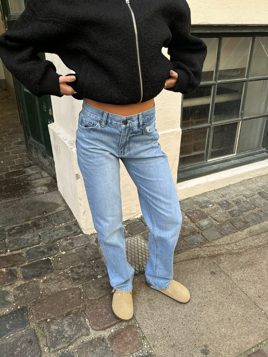 Nyla straight jeans - Lys denim