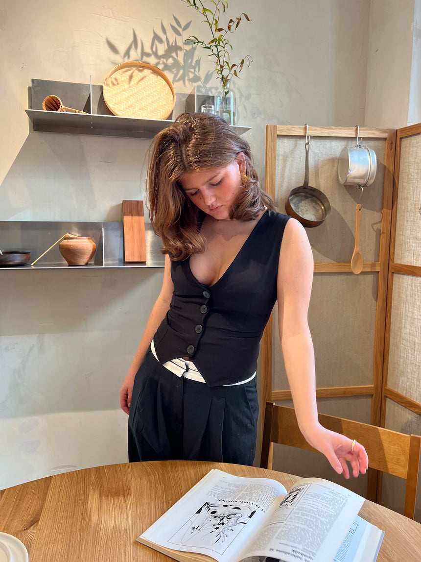 Ottilia vest - Sort