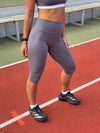Elevate capri leggings - Stormy grey