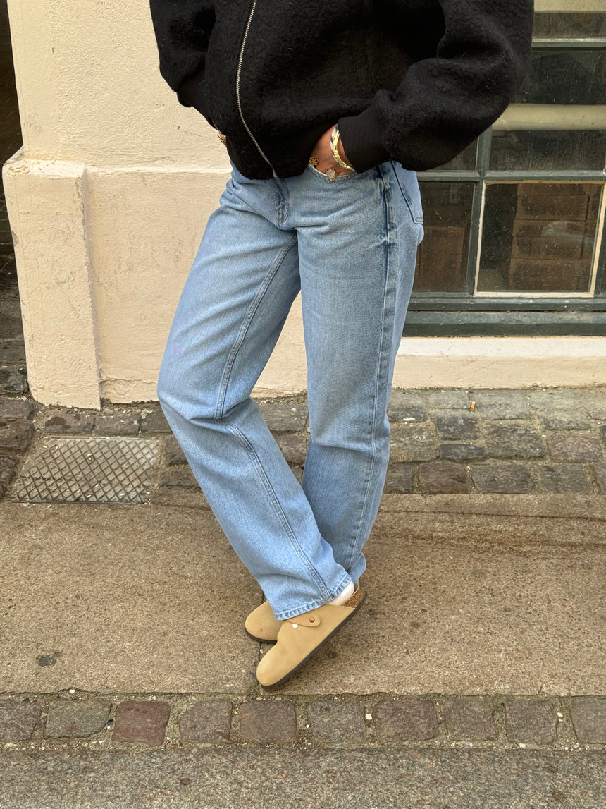 Nyla straight jeans - Lys denim