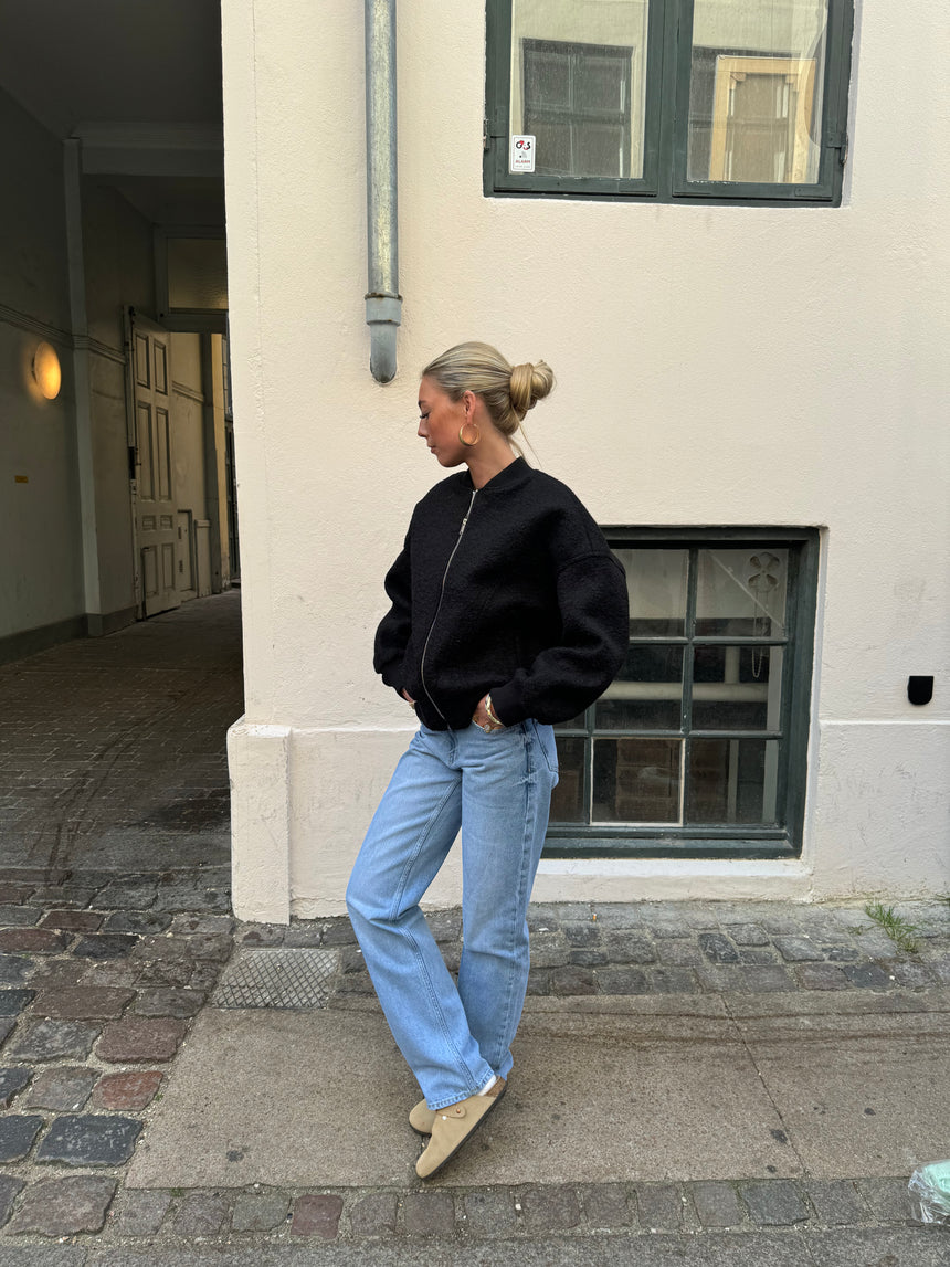 Nyla straight jeans - Lys denim
