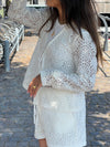 Angelina blonde bluse - Hvid