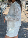 Angelina blonde bluse - Hvid