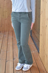 Nettie bootcut jeans - Kaki