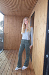 Nettie bootcut jeans - Kaki