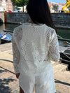 Angelina blonde bluse - Hvid