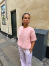Olivia kortærmet mohair cardigan - Lyserød