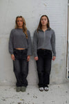 Sage baggy jeans - Mørke grå denim