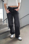 Sage baggy jeans - Mørke grå denim