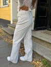 Elsa stribede jeans - Hvid